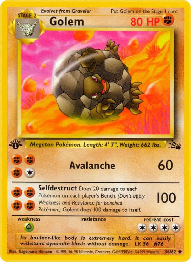 Golem 36/62 (Fossil)  - 1st Edition | Good Games Adelaide SA