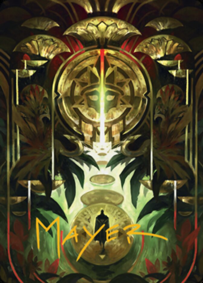 Jetmir's Garden 1 Art Card (Gold-Stamped Signature) [Streets of New Capenna Art Series] | Good Games Adelaide SA