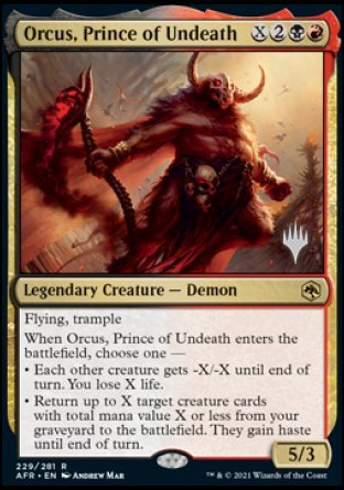 Orcus, Prince of Undeath (Promo Pack) [Dungeons & Dragons: Adventures in the Forgotten Realms Promos] | Good Games Adelaide SA