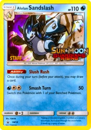 Alolan Sandslash Prerelease Staff SM18 (SM Promos)  - Holofoil | Good Games Adelaide SA