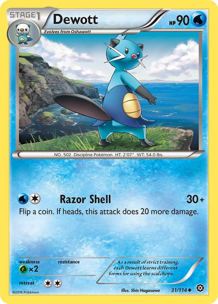 Dewott 31/114 (XY - Steam Siege)  | Good Games Adelaide SA