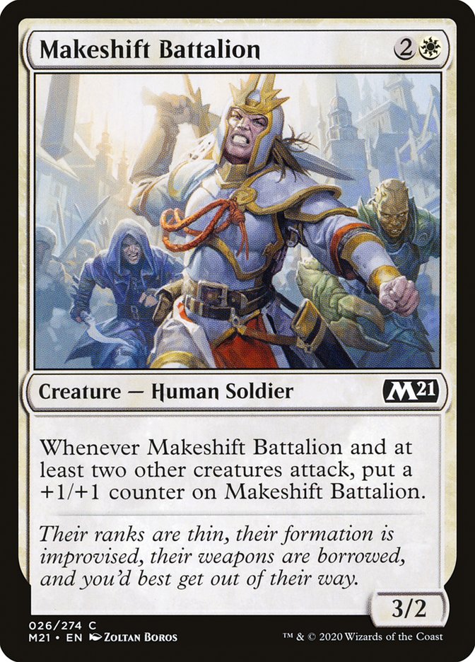 Makeshift Battalion [Core Set 2021] | Good Games Adelaide SA