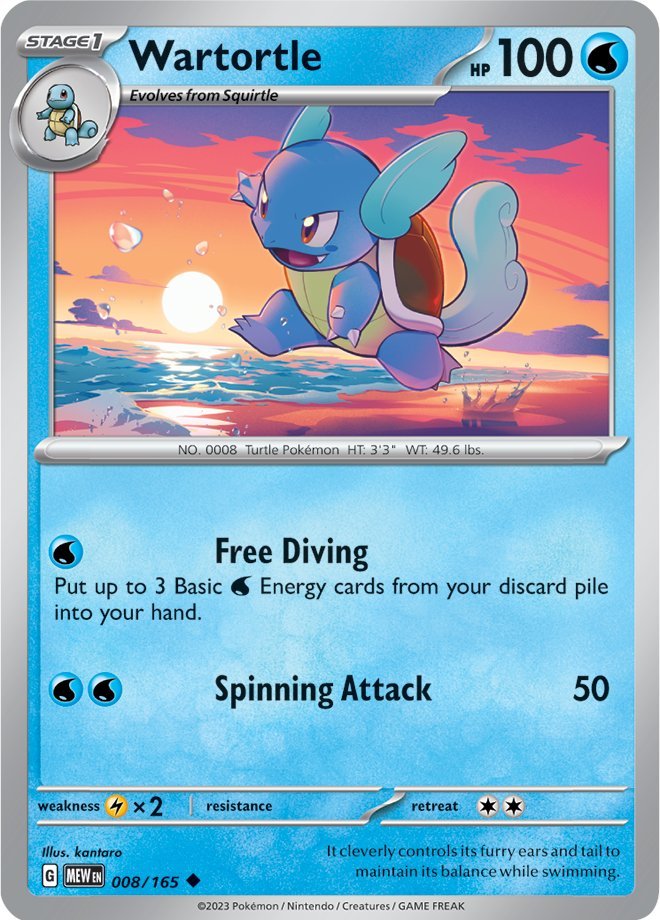 Wartortle (008/165) [Scarlet & Violet: 151] | Good Games Adelaide SA