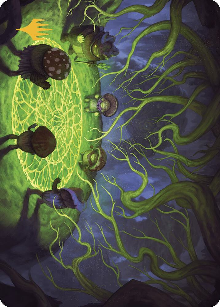 Growing Rites of Itlimoc Art Card Gold Stamped Planeswalker Symbol 26 (Art Series: The Lost Caverns of Ixalan)  | Good Games Adelaide SA