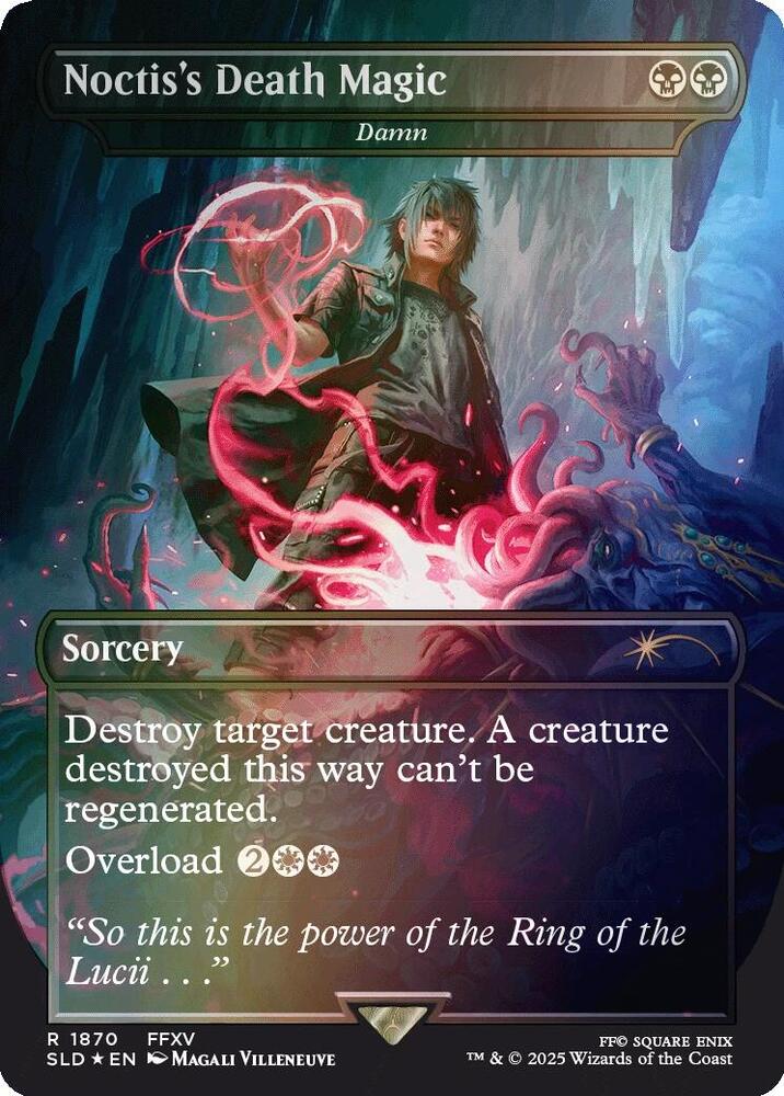 Noctiss Death Magic Damn Rainbow Foil 1870 (Secret Lair Drop Series)  - Foil | Good Games Adelaide SA