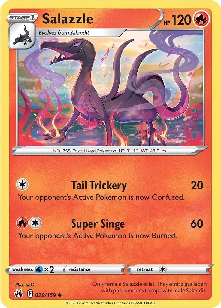 Salazzle (028/159) [Sword & Shield: Crown Zenith] | Good Games Adelaide SA