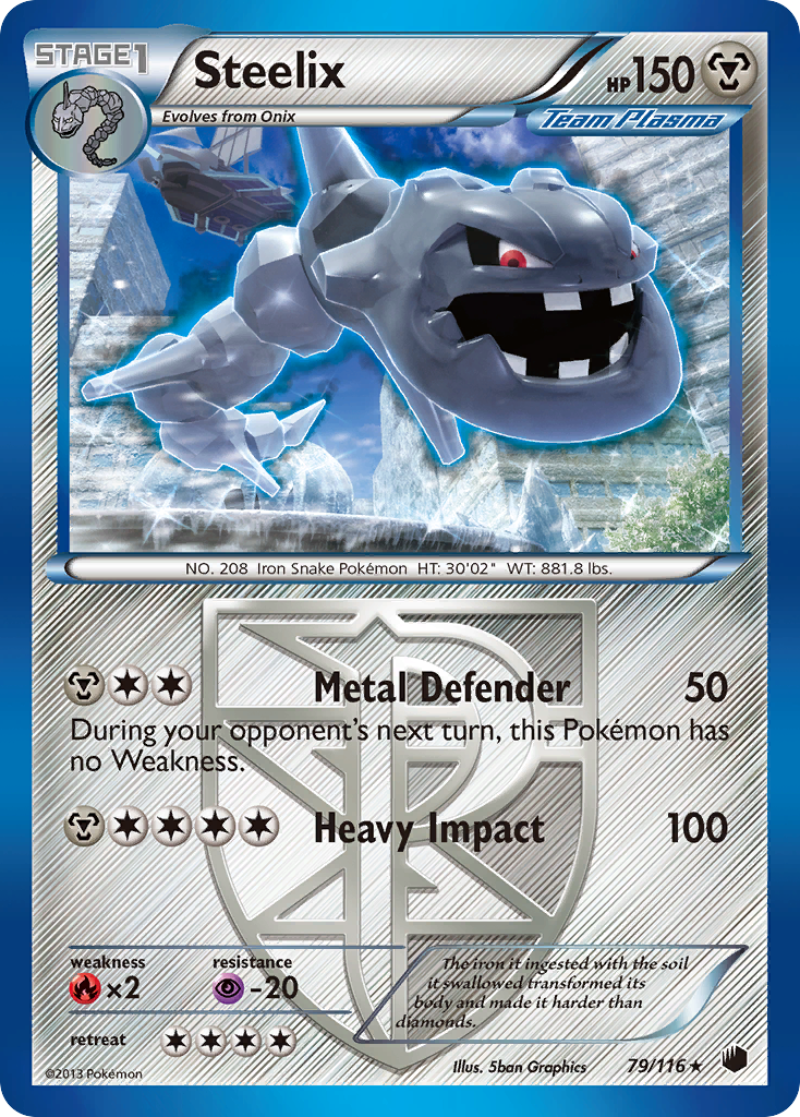 Steelix (79/116) [Black & White: Plasma Freeze] | Good Games Adelaide SA