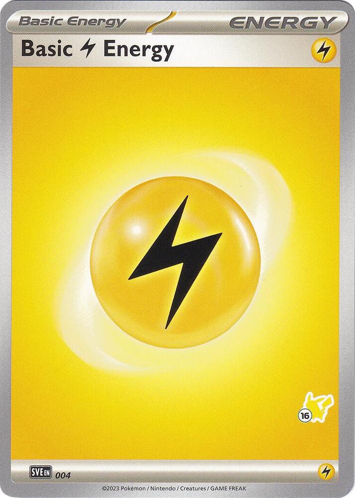 Basic Lightning Energy Pikachu 16 004 (Battle Academy 2024)  | Good Games Adelaide SA