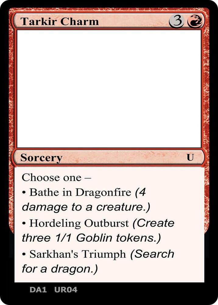 Tarkir Charm  (Un-Known Event Playtest Cards)  | Good Games Adelaide SA