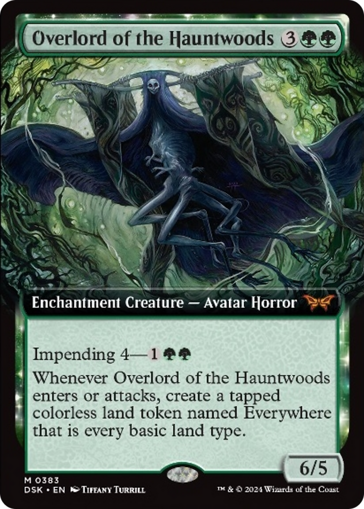 Overlord of the Hauntwoods (Extended Art) [Duskmourn: House of Horror] | Good Games Adelaide SA