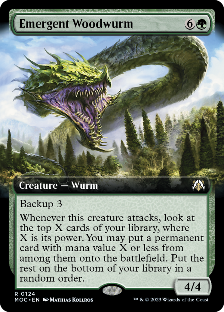 Emergent Woodwurm (Extended Art) [March of the Machine Commander] | Good Games Adelaide SA