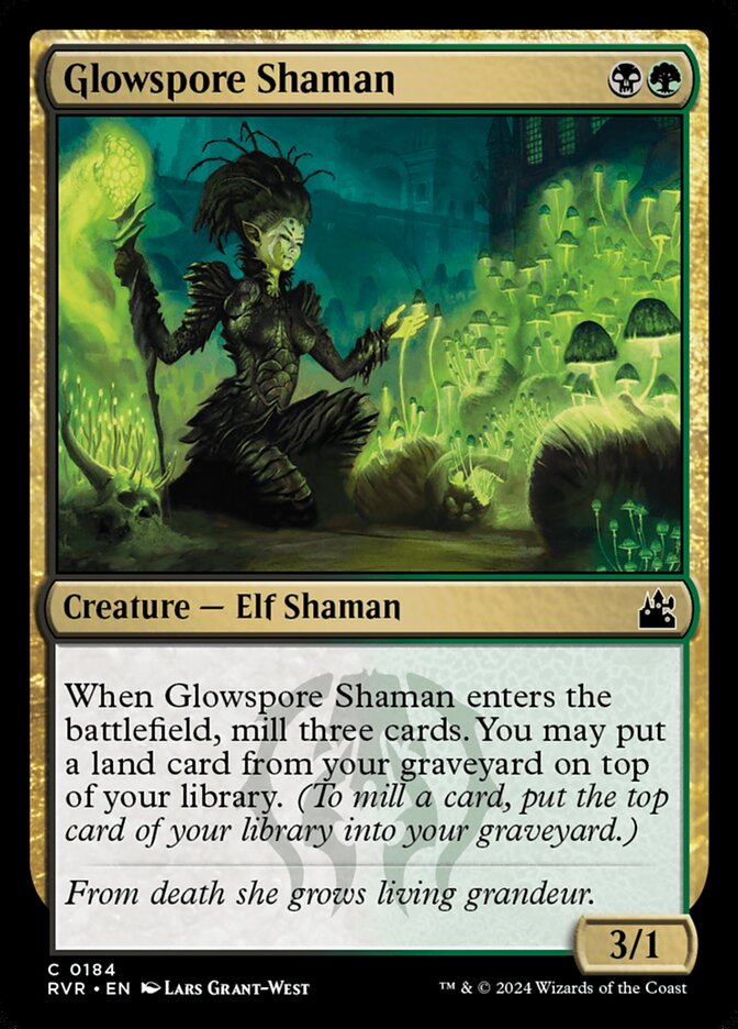 Glowspore Shaman 184 (Ravnica Remastered)  | Good Games Adelaide SA