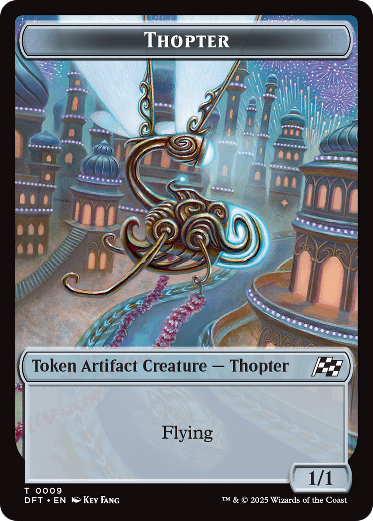 Servo // Thopter (0009) Double-Sided Token [Aetherdrift Tokens] | Good Games Adelaide SA