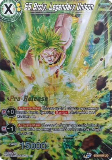SS Broly, Legendary Unison (BT10-094) [Rise of the Unison Warrior Prerelease Promos] | Good Games Adelaide SA
