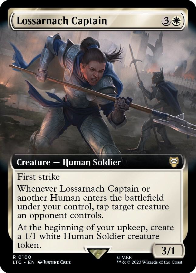 Lossarnach Captain 100 (Commander: The Lord of the Rings: Tales of Middle-earth)  - Extended Art | Good Games Adelaide SA