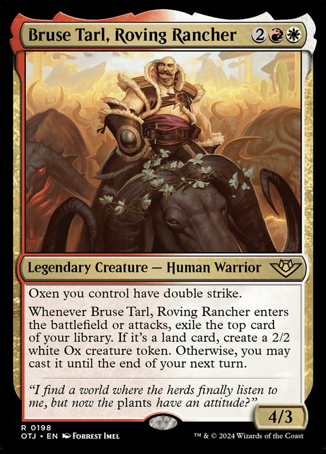 Bruse Tarl, Roving Rancher 198 (Outlaws of Thunder Junction)  | Good Games Adelaide SA