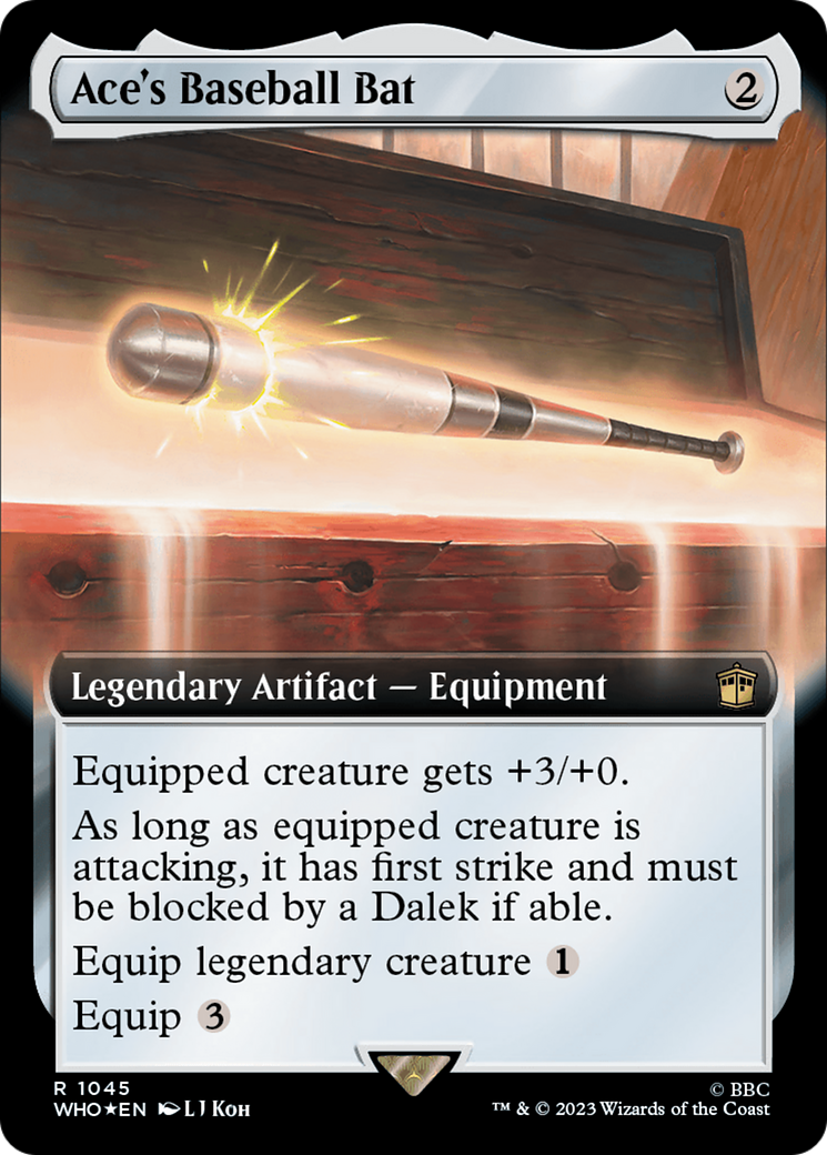 Ace's Baseball Bat (Extended Art) (Surge Foil) [Doctor Who] | Good Games Adelaide SA