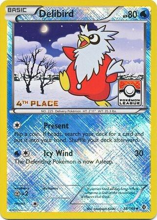 Delibird 38 149 Pokemon League 4th Place 038/149 (League & Championship Cards)  - Reverse Holofoil | Good Games Adelaide SA