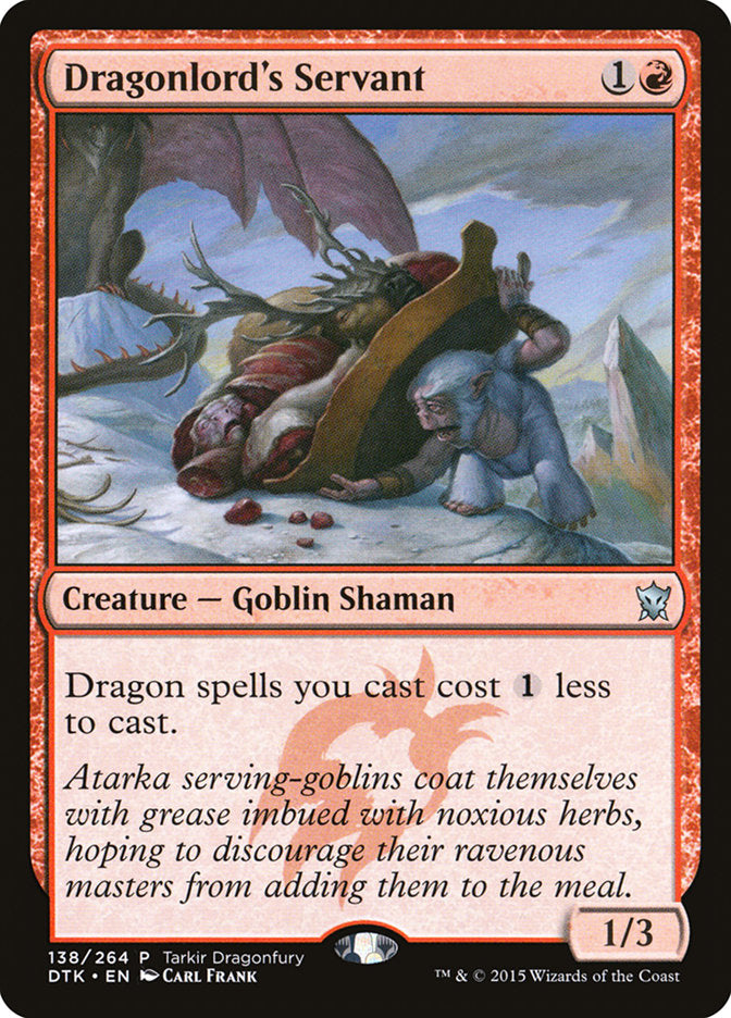 Dragonlord's Servant (Promo) [Tarkir Dragonfury] | Good Games Adelaide SA