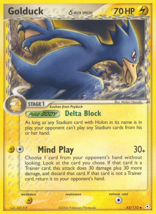 Golduck (43/110) (Delta Species) [EX: Holon Phantoms] | Good Games Adelaide SA
