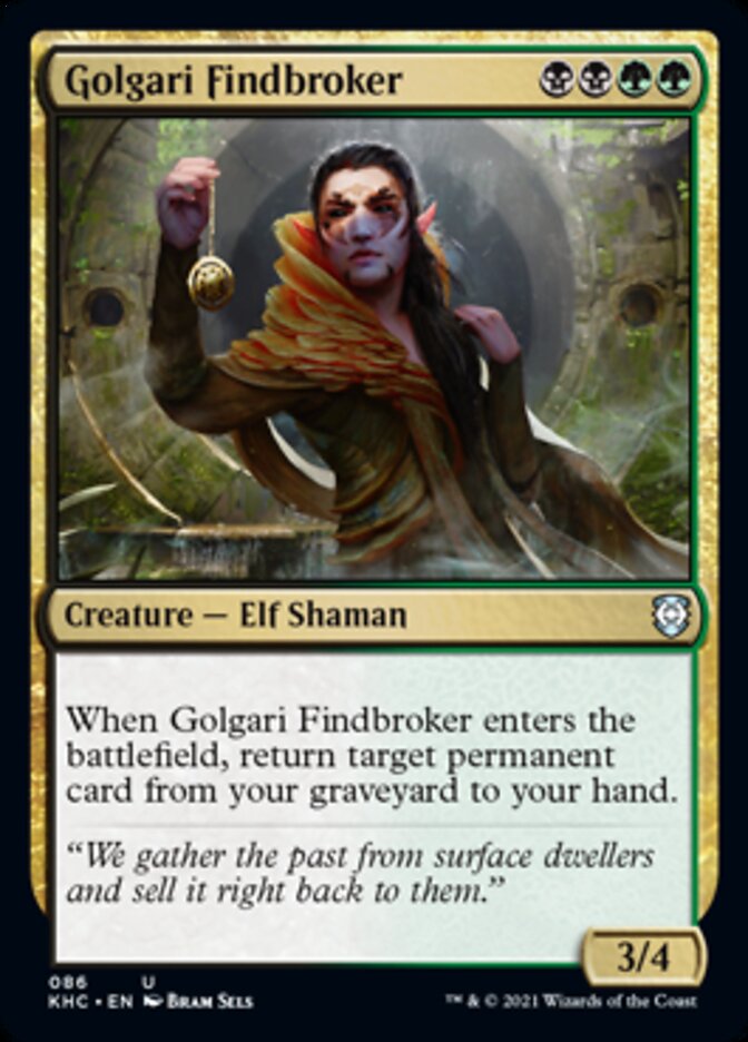 Golgari Findbroker [Kaldheim Commander] | Good Games Adelaide SA