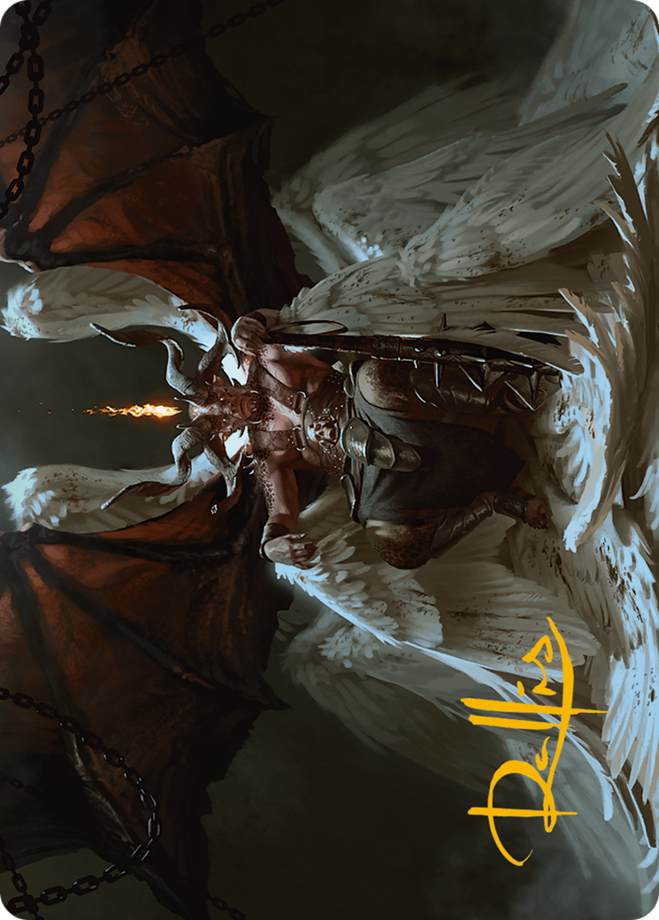 Shilgengar, Sire of Famine Art Card (Gold-Stamped Signature) [Modern Horizons 3 Art Series] | Good Games Adelaide SA