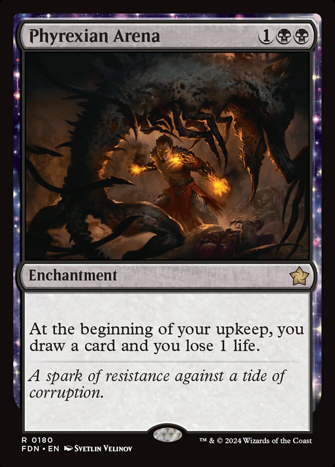 Phyrexian Arena 180 (Foundations)  | Good Games Adelaide SA