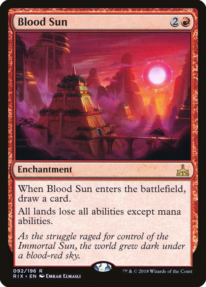 Blood Sun 92 (Rivals of Ixalan)  - Foil | Good Games Adelaide SA