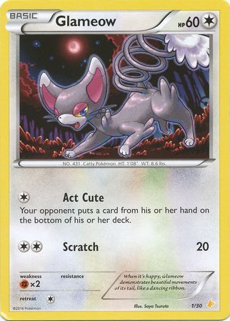 Glameow (1/30) [XY: Trainer Kit 3 - Pikachu Libre] | Good Games Adelaide SA