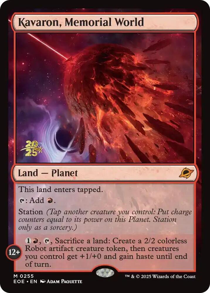 Kavaron Memorial World 255 (Prerelease Cards)  - Foil | Good Games Adelaide SA