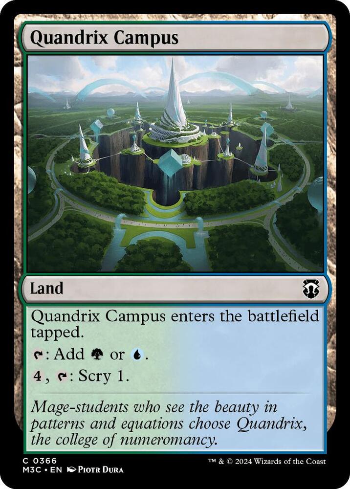 Quandrix Campus 366 (Commander: Modern Horizons 3)  - Foil | Good Games Adelaide SA