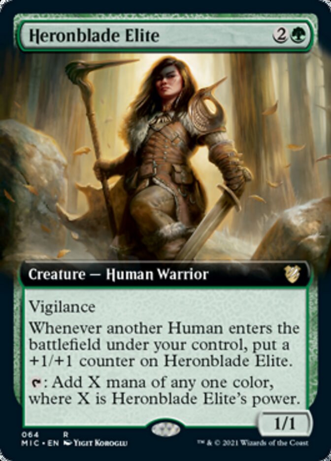 Heronblade Elite (Extended) [Innistrad: Midnight Hunt Commander] | Good Games Adelaide SA