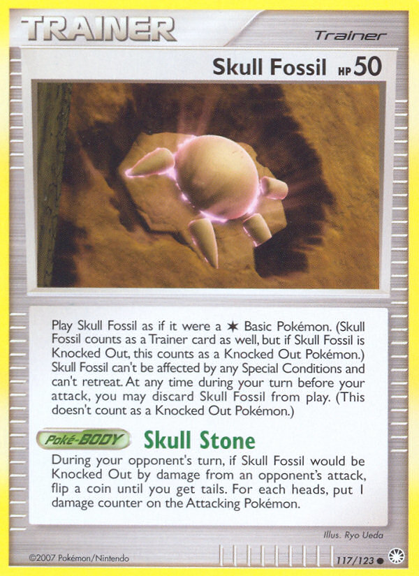 Skull Fossil (117/123) [Diamond & Pearl: Mysterious Treasures] | Good Games Adelaide SA