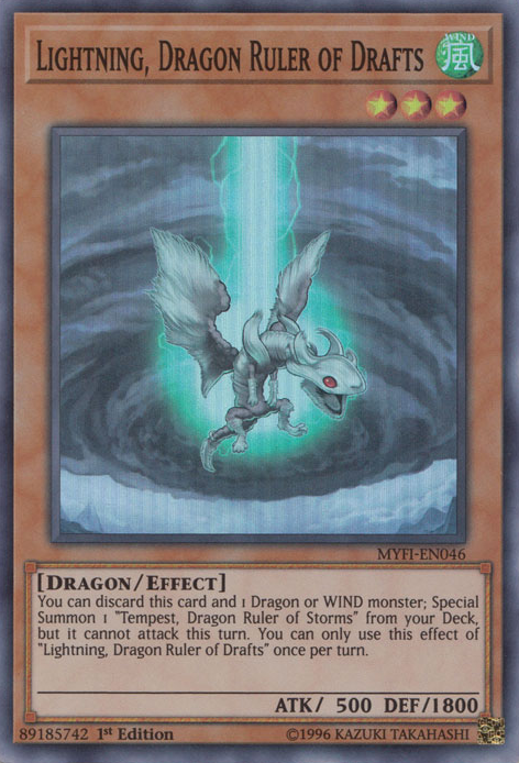 Lightning, Dragon Ruler of Drafts [MYFI-EN046] Super Rare | Good Games Adelaide SA