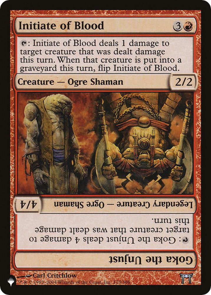 Initiate of Blood Goka the Unjust 173/306 (The List Reprints)  | Good Games Adelaide SA