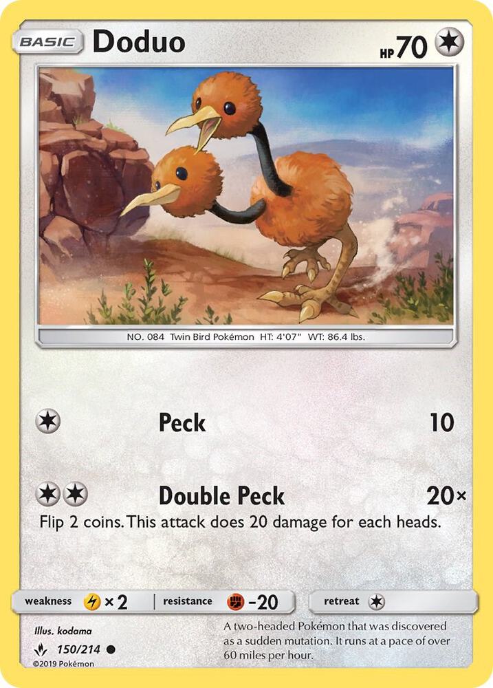 Doduo 150/214 (SM - Unbroken Bonds)  | Good Games Adelaide SA