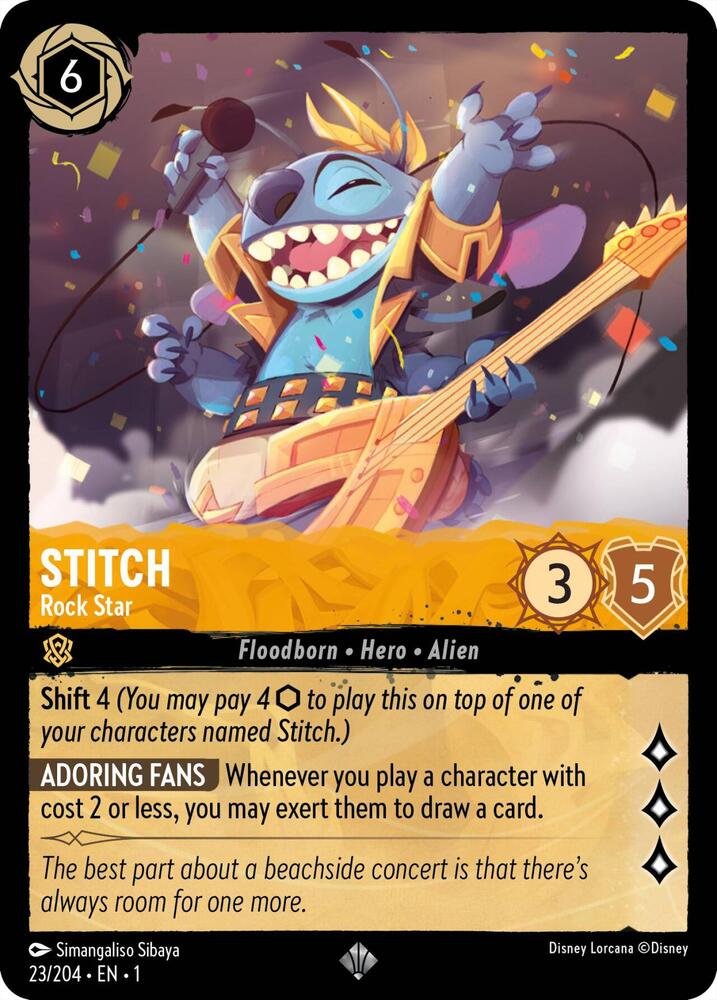 Stitch Rock Star 23/204 (The First Chapter)  | Good Games Adelaide SA