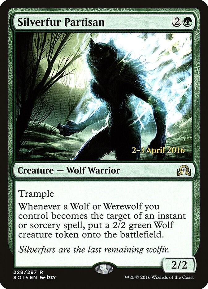 Silverfur Partisan 228 (Prerelease Cards)  - Foil | Good Games Adelaide SA