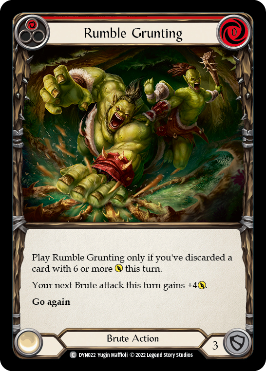 Rumble Grunting (Red) [DYN022] (Dynasty) | Good Games Adelaide SA