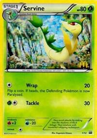 Servine 001/012 (McDonald's Promos 2012)  - Holofoil | Good Games Adelaide SA