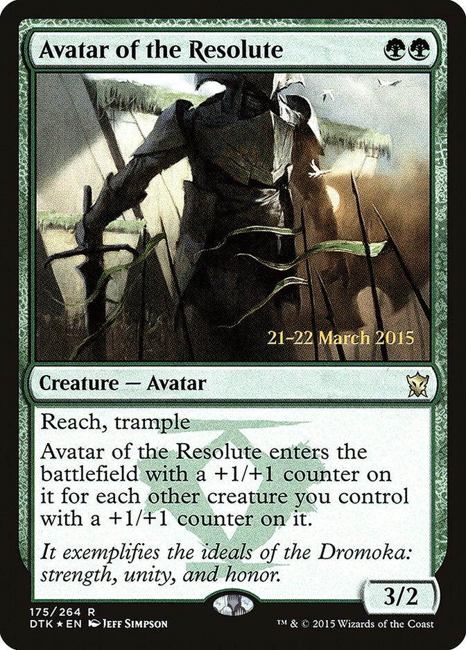 Avatar of the Resolute [Dragons of Tarkir Promos] | Good Games Adelaide SA