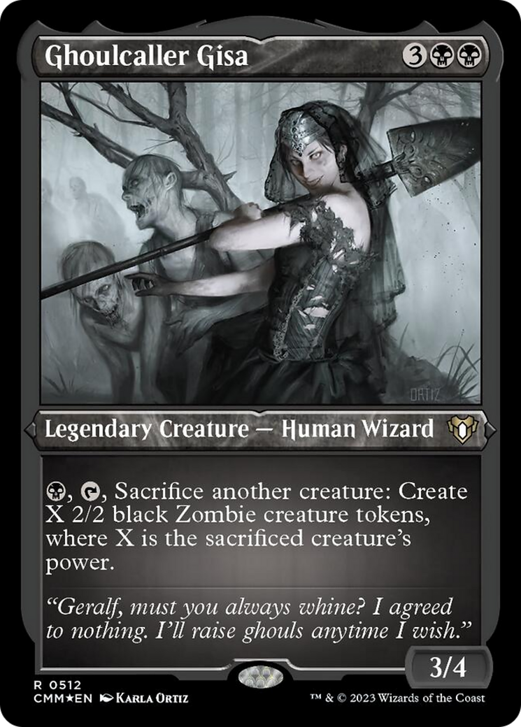 Ghoulcaller Gisa (Foil Etched) [Commander Masters] | Good Games Adelaide SA