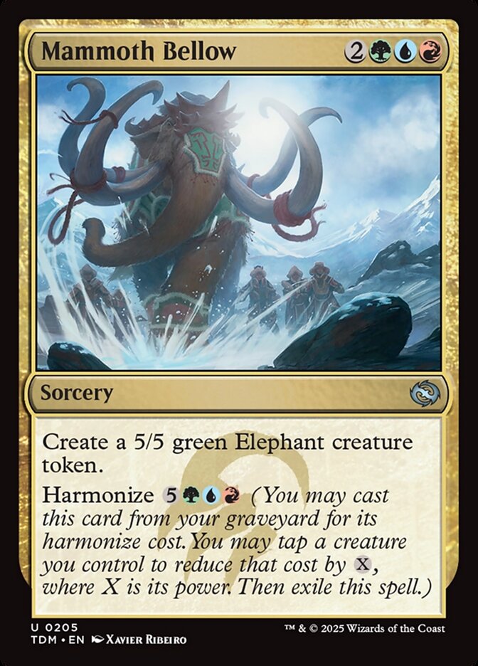 Mammoth Bellow 205 (Tarkir: Dragonstorm)  - Foil | Good Games Adelaide SA