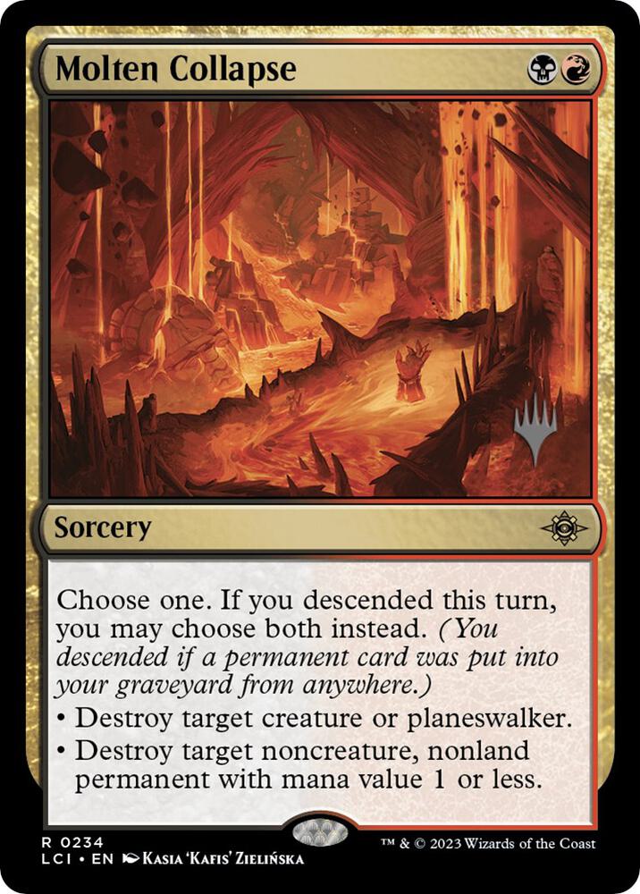 Molten Collapse 234 (Promo Pack: The Lost Caverns of Ixalan)  - Foil | Good Games Adelaide SA