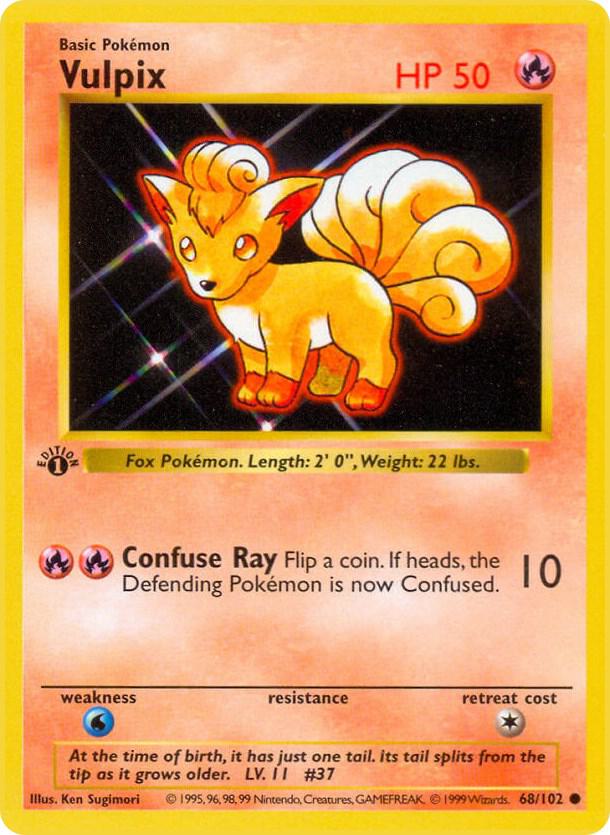 Vulpix 068/102 (Base Set (Shadowless))  - 1st Edition | Good Games Adelaide SA