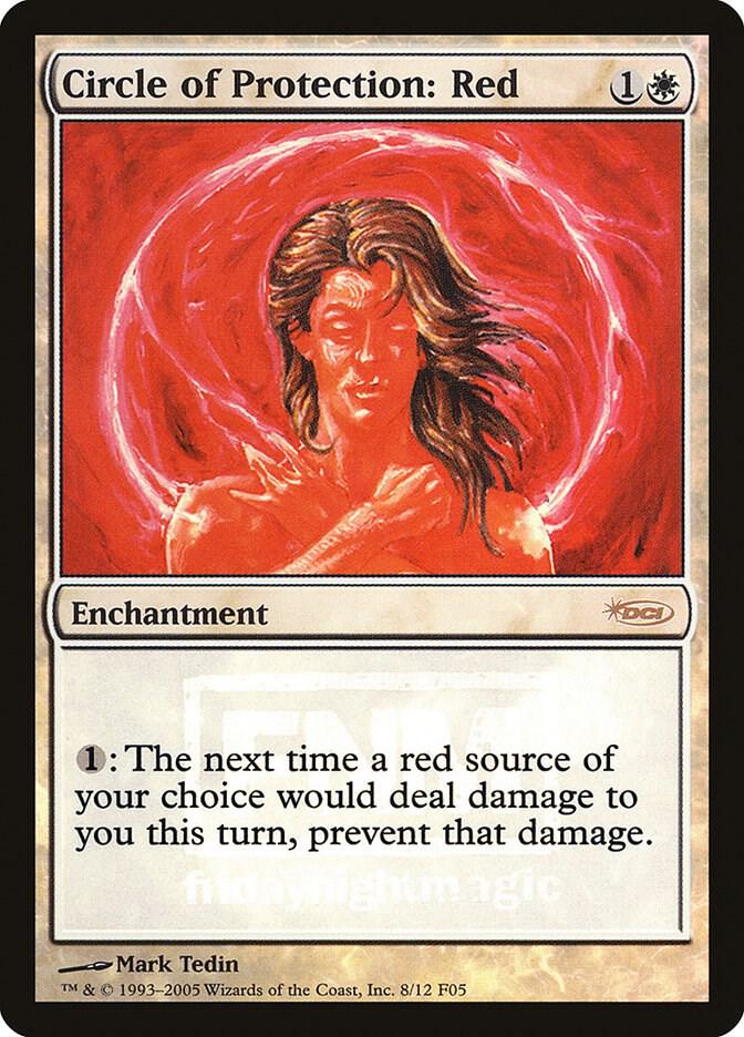Circle of Protection: Red 8 (FNM Promos)  - Foil | Good Games Adelaide SA