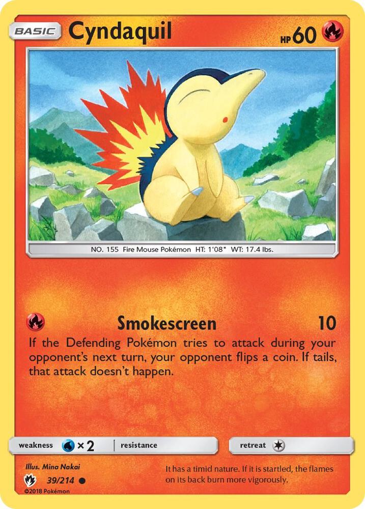Cyndaquil 39/214 (SM - Lost Thunder)  | Good Games Adelaide SA