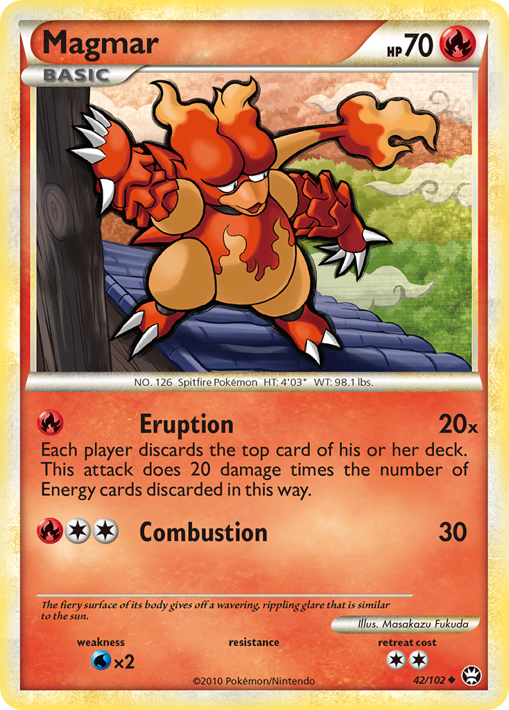 Magmar (42/102) [HeartGold & SoulSilver: Triumphant] | Good Games Adelaide SA