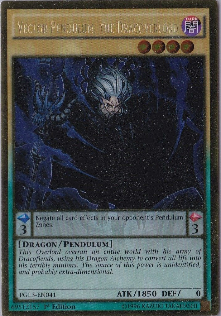 Vector Pendulum, the Dracoverlord [PGL3-EN041] Gold Rare | Good Games Adelaide SA