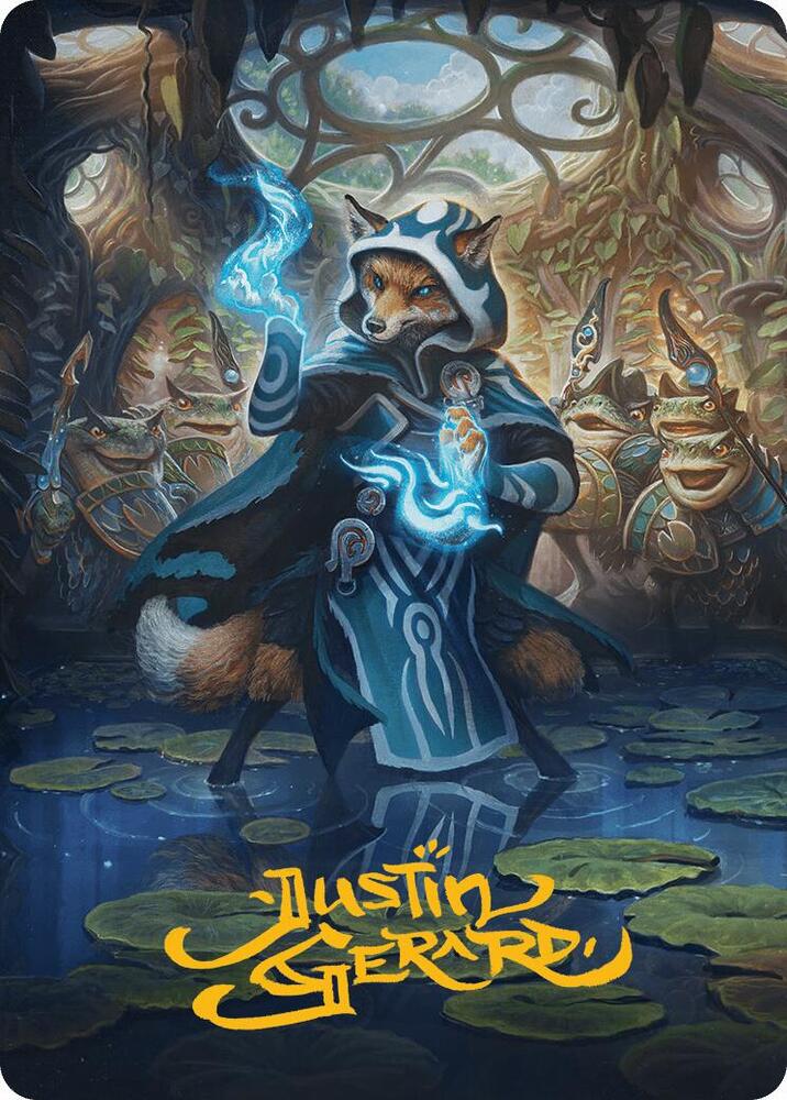 Jace the Mind Sculptor Art Card Gold Stamped Signature 49 (Art Series: Bloomburrow)  | Good Games Adelaide SA